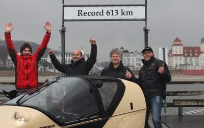 Range record: 613 km