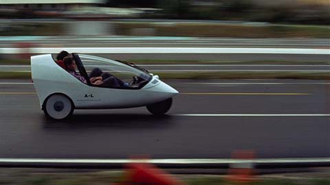 TWIKE 2 driving during an early road test
