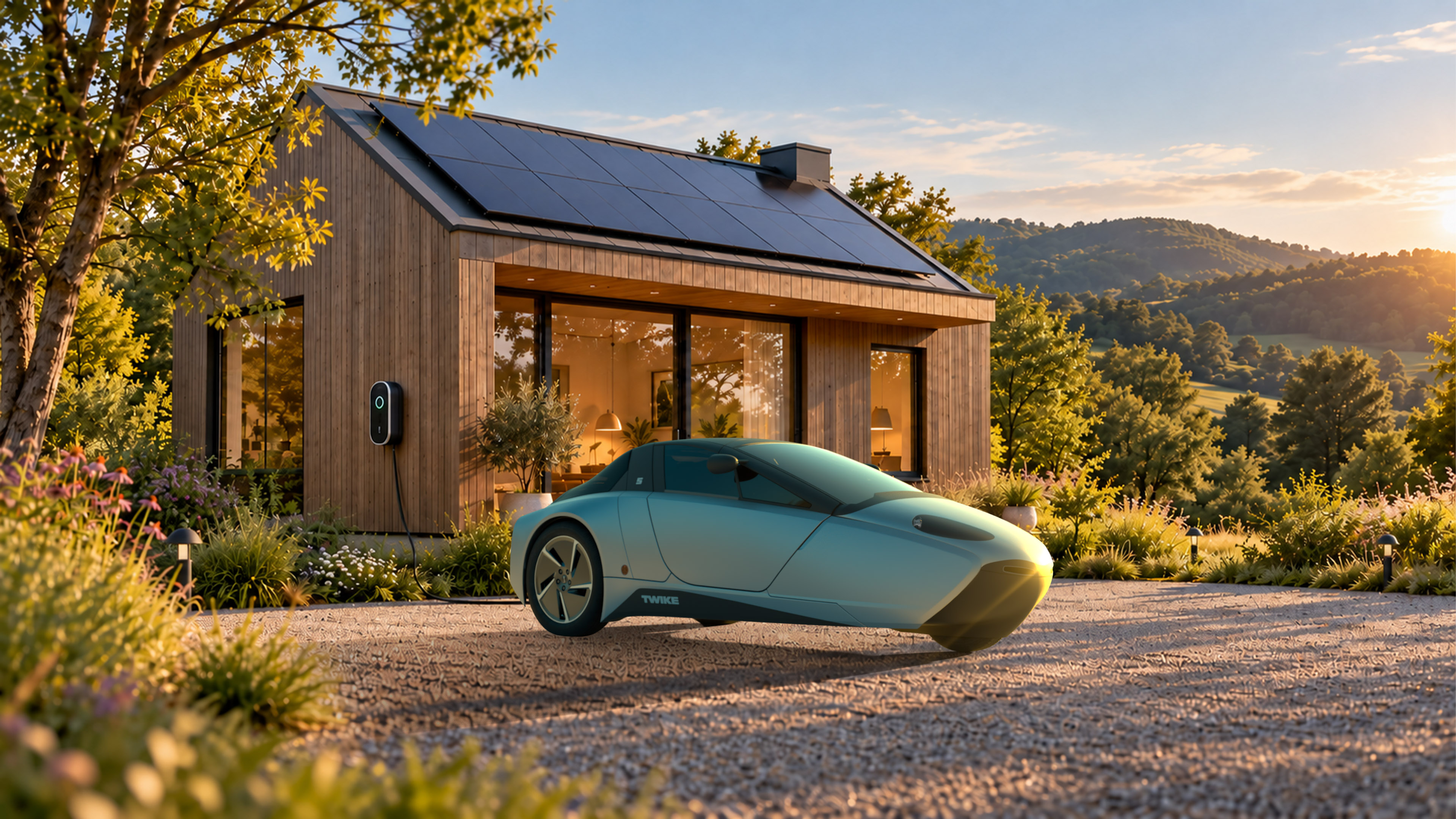 twike bidirectional charging solar panel system fror your home
